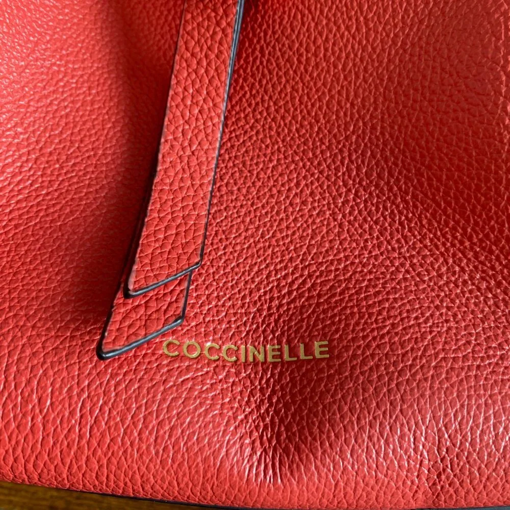 Coccinelle Red Italian Leather Sling Bag Designer – Gently Used - Picture 4 of 8